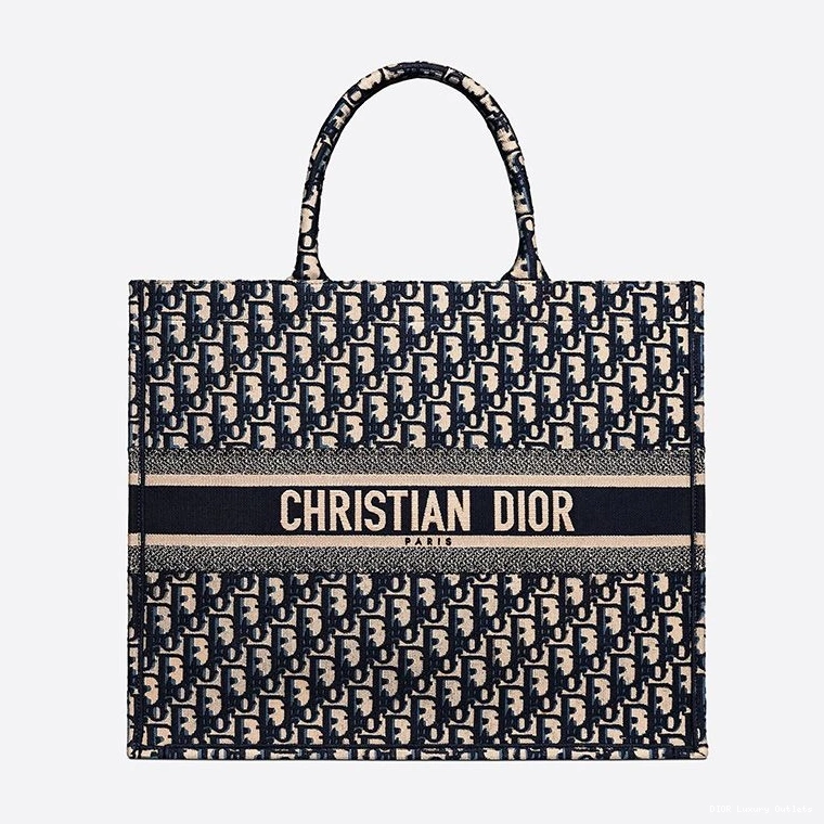 Cheap Motif Blue Tote Oblique Canvas Dior Book 0707 Luxury